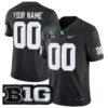 Custom Michigan State Spartans Football Black Game Stitched Jersey w/ 100th Spartan Stadium Patch