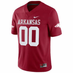 Alternative view of Custom Arkansas Razorbacks Football Cardinal Game Stitched Jersey
