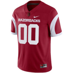 Alternative view of Custom Arkansas Razorbacks Football Cardinal Alternate Game Stitched Jersey