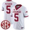 Darren McFadden Arkansas Razorbacks Football White Alternate Stitched Jersey w/ SEC Patch