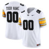 Custom Iowa Hawkeyes Football White Vapor F.U.S.E Limited Stitched Jersey