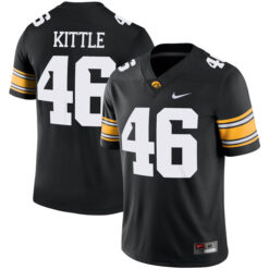 George Kittle Iowa Hawkeyes Football Black Home Stitched Jersey