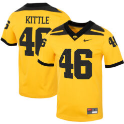 George Kittle Iowa Hawkeyes Football Gold Alternate Stitched Jersey