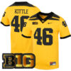 George Kittle Iowa Hawkeyes Football Gold Alternate Stitched Jersey w/ B1G Patch