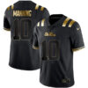 Eli Manning Ole Miss Rebels Football Black Gold Stitched Jersey