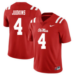 Quinshon Judkins Ole Miss Rebels Football Red Alternate Stitched Jersey