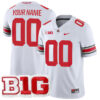 Custom Ohio State Buckeyes Football White Game Stitched Jersey