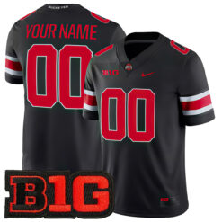 Custom Ohio State Buckeyes Football Black Game Stitched Jersey