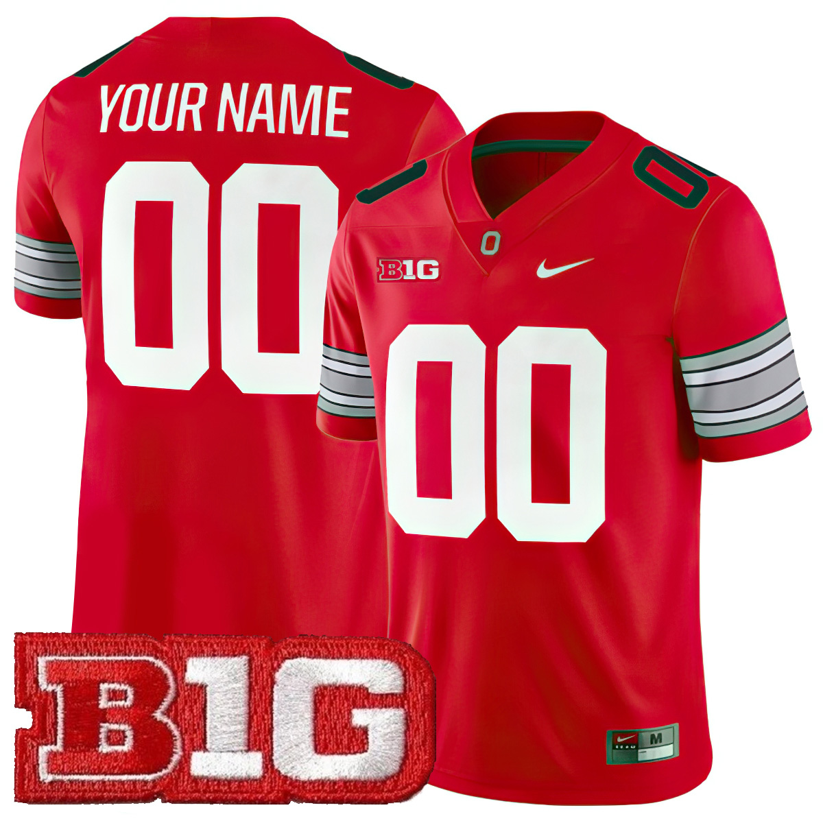 Custom Ohio State Buckeyes Football Scarlet Alternate Game Stitched Jersey