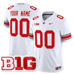 Custom Ohio State Buckeyes Football White Vapor F.U.S.E Limited Stitched Jersey