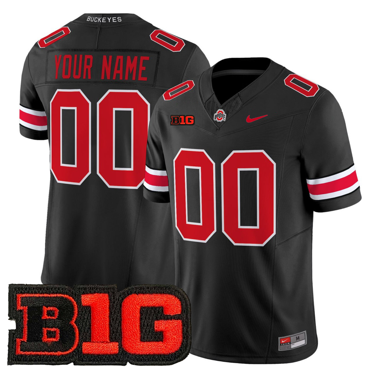 Custom Ohio State Buckeyes Football Black Vapor F.U.S.E Limited Stitched Jersey