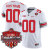 Custom Ohio State Buckeyes Football White Game 2024 CFP Champions Stitched Jersey