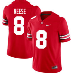 Arvell Reese Ohio State Buckeyes Football Scarlet Game Stitched Jersey