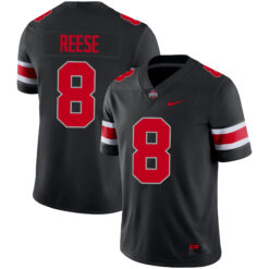 Arvell Reese Ohio State Buckeyes Football Black Game Stitched Jersey