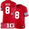 Arvell Reese Ohio State Buckeyes Football Scarlet Alternate Stitched Jersey w/ B1G Patch