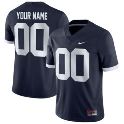 Custom Penn State Nittany Lions Football Navy Alternate Game Stitched Jersey