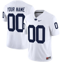 Custom Penn State Nittany Lions Football White Vapor F.U.S.E Limited Stitched Jersey
