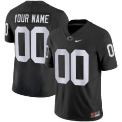 Custom Penn State Nittany Lions Football Black Vapor F.U.S.E Limited Stitched Jersey