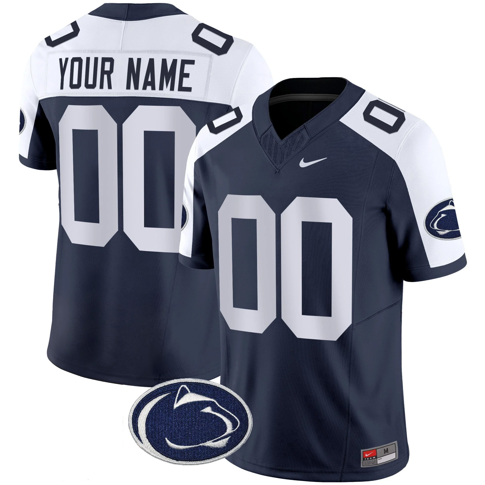 Custom Penn State Nittany Lions Football Navy Alternate Vapor F.U.S.E Limited Stitched Jersey