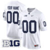 Custom Penn State Nittany Lions Football White Stitched Jersey