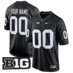 Custom Penn State Nittany Lions Football Black Stitched Jersey
