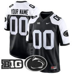 Custom Penn State Nittany Lions Football Black Alternate Stitched Jersey