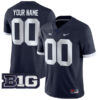 Custom Penn State Nittany Lions Football Navy Alternate Game Stitched Jersey w/ B1G Patch