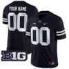 Custom Penn State Nittany Lions Football Black Game Stitched Jersey w/ B1G Patch