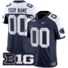 Custom Penn State Nittany Lions Football Navy Alternate Vapor F.U.S.E Limited Stitched Jersey w/ B1G Patch