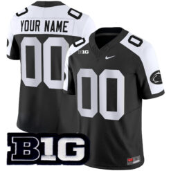 Custom Penn State Nittany Lions Football Black Alternate Vapor F.U.S.E Limited Stitched Jersey w/ B1G Patch