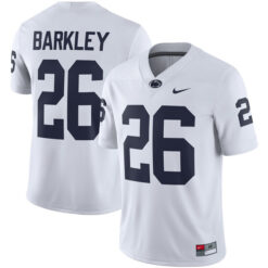 Saquon Barkley Penn State Nittany Lions Football White Away Stitched Jersey