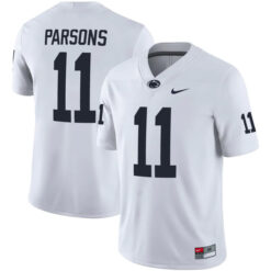 Micah Parsons Penn State Nittany Lions Football White Away Stitched Jersey