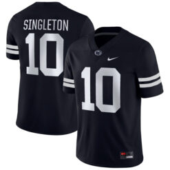 Nick Singleton Penn State Nittany Lions Football Black Alternate Stitched Jersey