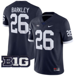 Saquon Barkley Penn State Nittany Lions Football Navy Alternate Stitched Jersey w/ B1G Patch