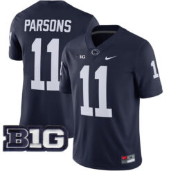 Micah Parsons Penn State Nittany Lions Football Navy Home Stitched Jersey w/ B1G Patch