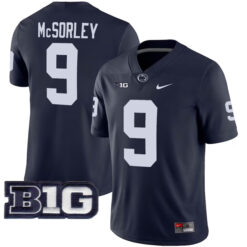 Trace McSorley Penn State Nittany Lions Football Navy Home Stitched Jersey w/ B1G Patch
