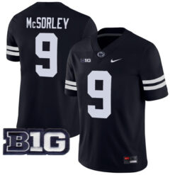 Trace McSorley Penn State Nittany Lions Football Black Alternate Stitched Jersey w/ B1G Patch