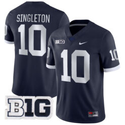 Nick Singleton Penn State Nittany Lions Football Navy Alternate Stitched Jersey w/ B1G Patch