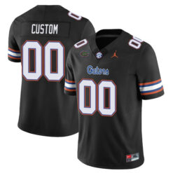 Custom Florida Gators Football Black Vapor F.U.S.E Limited Stitched Jersey w/ SEC Patch
