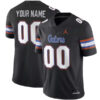 Custom Florida Gators Football Black Alternate Stitched Jersey