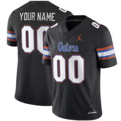 Custom Florida Gators Football Black Alternate Stitched Jersey