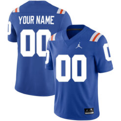 Custom Florida Gators Football Royal Blue Throwback Stitched Jersey