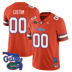 Custom Florida Gators Football Orange Vapor F.U.S.E Limited Stitched Jersey