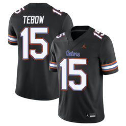 Tim Tebow Florida Gators Football Black Alternate Stitched Jersey