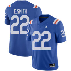 Emmitt Smith Florida Gators Football Royal Throwback Stitched Jersey