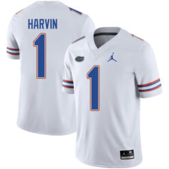 Percy Harvin Florida Gators Football White Away Stitched Jersey