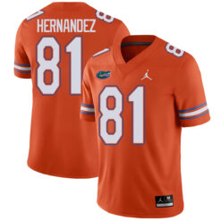 Aaron Hernandez Florida Gators Football Orange Alternate Stitched Jersey