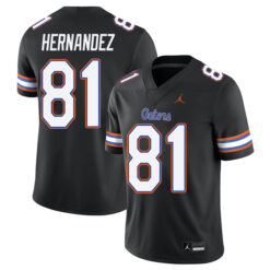 Aaron Hernandez Florida Gators Football Black Alternate Stitched Jersey