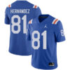 Aaron Hernandez Florida Gators Football Royal Throwback Stitched Jersey