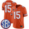 Tim Tebow Florida Gators Football Orange Alternate Stitched Jersey w/ SEC Patch